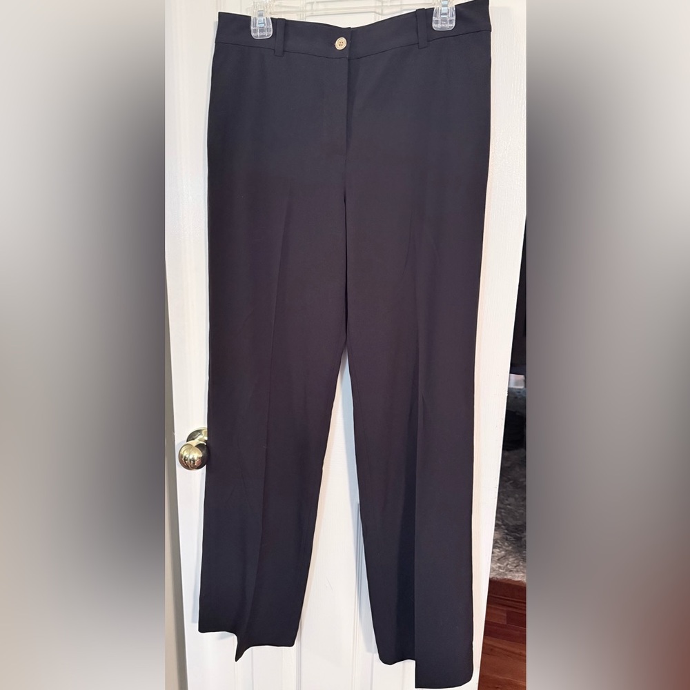 Michael Kors Women's Elegant Black Wide Leg Pants